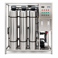 Système d'osmose inverse industriel 500LPH 12TPD pour usine d'eau en bouteille, équipement de traitement de l'eau