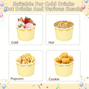 Nouveauté : Gobelets en papier pour glace et gelato, avec couvercle, personnalisables avec logo, 3oz, 5oz, 8oz, 10oz - Product Image 3
