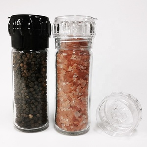 Bán Sỉ Máy Xay Nhựa Và Thủy Tinh Bộ Máy Xay Muối Và Hạt Tiêu Trong Suốt Thủ Công Chất Lượng Cao 100Ml Có Nắp Đậy - Product Image 5