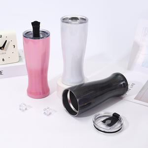 Seaygift arc-en-ciel peinture acier inoxydable vide <span class=keywords><strong>voiture</strong></span> gobelet tasse Double couche extérieur garder froid et chaud taille en forme tasse isolée - Product Image 3