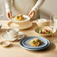 Service de Table en Céramique Haut de Gamme 48 Pièces Style Nordique – Ensemble Moderne en Porcelaine Fine (Bone China) – Esthétique et Tendance pour l'Export
