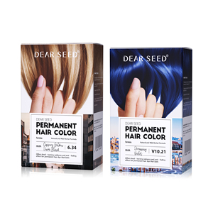 Crema Colorante Permanente per <span class=keywords><strong>Capelli</strong></span> in Doppio Tubo da 500ml, Senza Ammoniaca, con Estratti Erboristici, Kit Anti-Sbiadimento per Uso Professionale e Domestico - Product Image 4