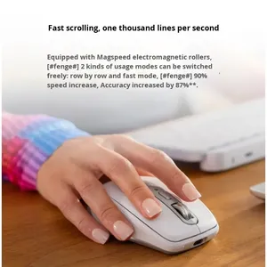 Souris sans fil de bureau <span class=keywords><strong>Logitech</strong></span> <span class=keywords><strong>MX</strong></span> Anywhere 3S, MagSpeed, molette de défilement à changement automatique, Logi Bolt, double connexion, multi-appareils, commutation facile - Product Image 3