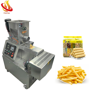 Machine à souffler les snacks polyvalente - Produit des boucles de maïs, des anneaux, des céréales pour le petit-déjeuner et des barres protéinées. Qualité commerciale et industrielle - Product Image 1