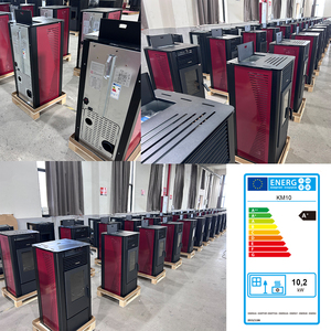 KM1009A 10KW CE ROHS Approuvé Poêle à granulés de bois Cheminée à granulés de Chine Poêle à granulés écologique pour salon Maison - Product Image 2