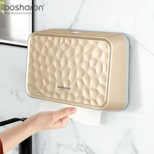 Neuer Stil Wand halterung Kunststoff Z-fach Toilette Küche Handbuch Papier handtuch spender Mit Schlüssel Smart Seidenpapier Handtuch spender