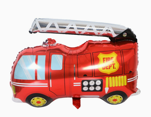 Ballons en aluminium en gros <span class=keywords><strong>pour</strong></span> la décoration <span class=keywords><strong>de</strong></span> fête d'anniversaire d'enfants sur le thème des pompiers : protection incendie, <span class=keywords><strong>camion</strong></span> <span class=keywords><strong>de</strong></span> pompiers, flammes, extincteur - Product Image 3