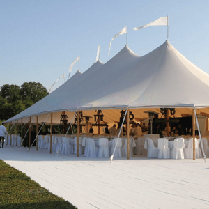 เต็นท์งานแต่งงานสีขาว PVC ขนาด 10x15 15x20 20x30 30x30 สำหรับจัดงานเลี้ยง งานอีเว้นท์ งานปาร์ตี้ รองรับคนได้ 50 100 200 คน - Product Image 3