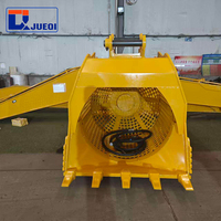Tamis rotatif à tambour hydraulique pour le criblage du sable, du gravier et du sol, adapté aux excavatrices de 20 à 25 tonnes