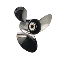Hélice marine Yamaha 14x21 en acier inoxydable à 3 pales pour moteur hors-bord 60HP 70HP 90HP 115HP 140HP