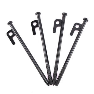 Xilei Hardware <b>Tent</b> Pegs 20Cm Black High Carbon Steel <b>Outdoor</b> Camping Ground Stakes For <b>Tents</b> And Tarps All Seasons Use - Product Image 2