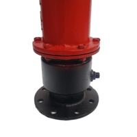 Hydrant d'incendie extérieur de type poteau au sol en fonte ductile, équipement de lutte contre l'incendie DN100 avec joint en caoutchouc EPDM pour routes urbaines