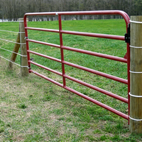 Puerta de Campo de Metal Galvanizado con Recubrimiento en Polvo, para Ganado Vacuno, Ovejas, Caballos, Animales, Corrales, Granjas, Cercas
