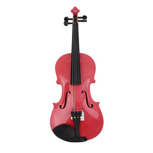 Venta al por mayor de violines de nivel principiante en colores variados con estuches pequeños a precios razonables. - Product Image 4