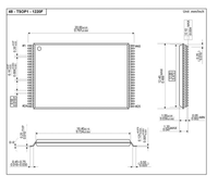 Adaptador TSOP48 a DIP48 de alta calidad, zócalo de prueba TSOP48 con paso de 0,5 mm para programador USB RT809F, RT809H y XELTEK