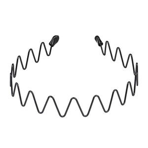 SongMay المعادن رباط شعر للرجال المرأة عقال الرياضية الأزياء متموجة رباط شعر s للجنسين أسود رباطات - Product Image 6