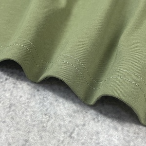 Camiseta de Algodón Supima de Primera Calidad, Diseño en Blanco, Talla Grande, Color Verde De Marque, 230 g/m² - Product Image 4