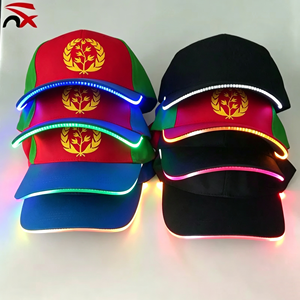 Gorra de Visera con Diseño de la Bandera de Eritrea, Luminosa con LED, de Algodón, al por Mayor, para Promoción - Product Image 2