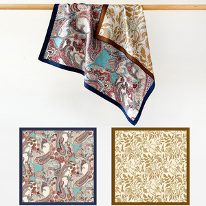 Premium Quality 70x70cm Double Sided Twill <b>Silk</b> <b>Scarf</b> for Spring Autumn Fashion Accessorizing - Product Image 1