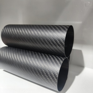 Tubo redondo de fibra de carbono de alto módulo para refuerzo de puentes, material de tubo hueco especial para carga. - Product Image 2