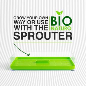 Hữu cơ không biến đổi gen microgreens 6-Pack Kit bao gồm cỏ linh lăng củ cải hướng dương cho trồng trong nhà mọc món ăn tấm - Product Image 4