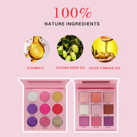 Palette de fards à paupières vegan imperméable de qualité supérieure du fournisseur OEM, 12 couleurs lumineuses longue tenue, logo personnalisé, maquillage en poudre économique