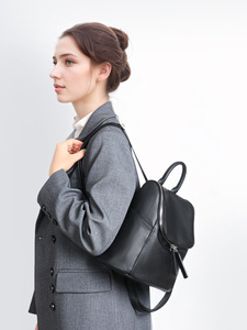 Wholesale Trendy Leather <b>Backpack</b> Purse for <b>Women</b> Vintage <b>Large</b> Capacity Lightweight Crossbody Bag Ladies Shoulder Bag - Product Image 6