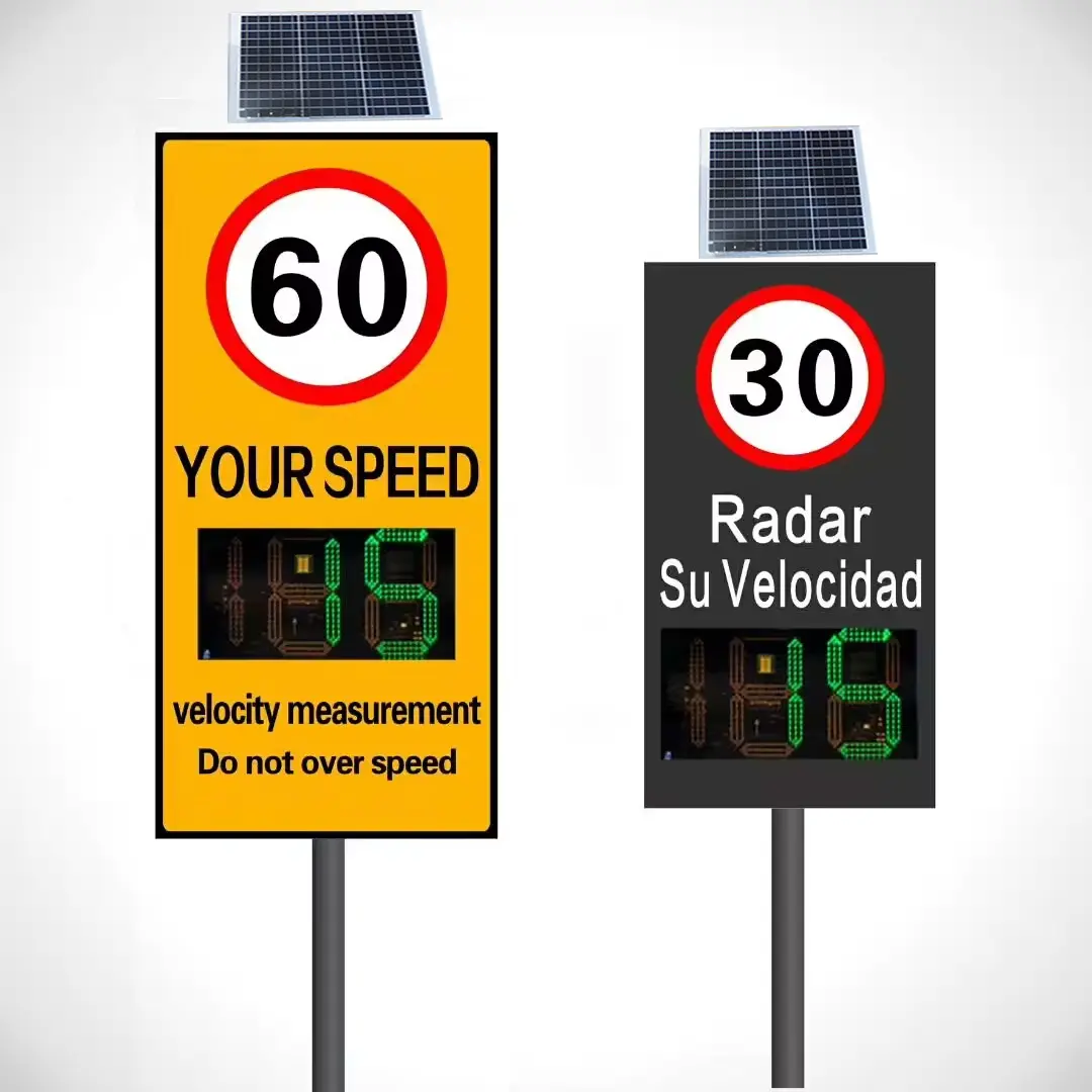 doppler speed radar sensor speed detection radar detector car speed laser solar limit sign
