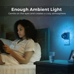 <span class=keywords><strong>Luz</strong></span> Nocturna LOHAS Acrílica Dinámica RGB con Sensor de Amanecer y Atardecer, Luces Nocturnas LED RGBW para Dormitorio - Product Image 3