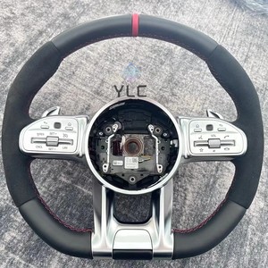 Volante YLA de Fibra de Carbono Real para W221 S65 <span class=keywords><strong>AMG</strong></span> CL550 CL63 S63 para Mercedes Benz G <span class=keywords><strong>63</strong></span> <span class=keywords><strong>AMG</strong></span> - Product Image 3