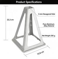 Support de nivellement pour caravane, vérin de nivellement empilable en aluminium, stabilisateur de stationnement pour caravane