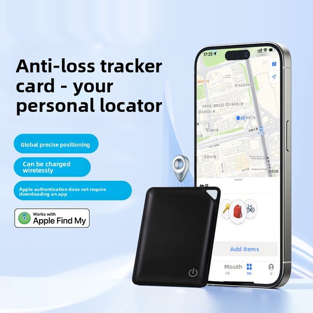 Anti-Theft Gadget Wallet ABS Material FOONCH Finder Small Card Locator Wireless Charging Anti-Loss Tracker MFi Finder
