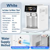 Machine à glace pilée 3-en-1 avec distributeur d'eau froide, 33 lb, refroidissement par compresseur, machines à glaçons en forme de balle, fiables, vente en gros OEM d'usine