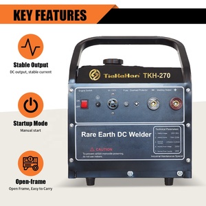 Machine à souder à essence TieKeHan DC1kw, générateur compact TKH-270 pour l'extérieur, idéal pour les lignes de production de tubes d'ingénierie TKH-270 DC1k - Product Image 2