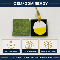 Diffuseur d'arômes en céramique personnalisé, plaque en céramique parfumée OEM ODM, forme et taille du logo personnalisées