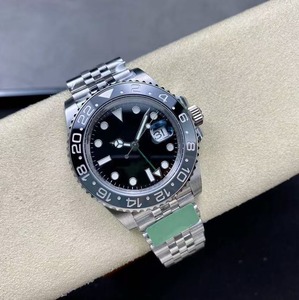 Montre de plongée de luxe pour homme, lunette verte, cadran noir, bracelet en acier inoxydable, étanche, lumineuse, montre-bracelet de style professionnel - Product Image 1