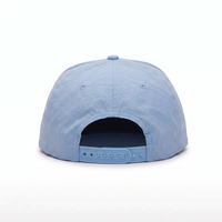 Gorra Deportiva OEM Personalizada de 5 Paneles con Logotipo Serigrafiado, de Nailon, Sin Estructura, Cierre a Presión, Ligera y Resistente al Agua