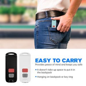 Linterna de emergencia para mujeres mayores, alarma de seguridad recargable, llavero de alarma SOS, autodefensa Personal, venta al por mayor - Product Image 4