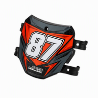 Plaque de numéro avant de course pour Surron Light Bee X S LBX Segway X160 X260 Moto électrique tout-terrain, cache-plaque de numéro brillant en PP