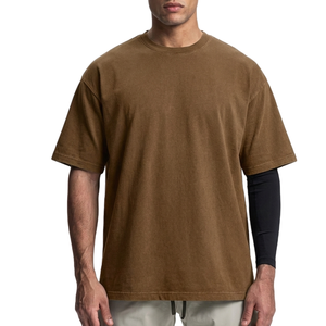 เสื้อยืดทรงบ็อกซี่ พิมพ์ลายสกรีน สไตล์ฮิปฮอป ผู้ชาย ผ้าคอตตอน 100% คุณภาพสูง 260 แกรม ซักแบบวินเทจ ทรงโอเวอร์ไซส์ รุ่น TKAN643 - Product Image 1