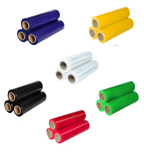 Factory Price <b>Shrink</b> Wrap 23 25 Micron Clear Pallet Wrapping LLDPE <b>Plastic</b> Stretch Film Roll - Product Image 1