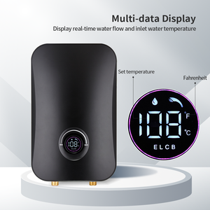220V 5.5KW新しいスタイル耐久性のあるインスタント温水ヒータータンクレスシャワー家庭用温水間欠泉家庭用ホテルシャワー - Product Image 2