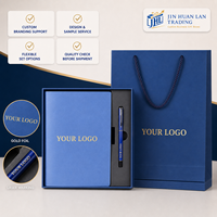 Ensemble cadeau d'affaires personnalisé, carnet en PU et stylo, boîte cadeau avec sac cadeau assorti pour la promotion de la marque et les cadeaux clients