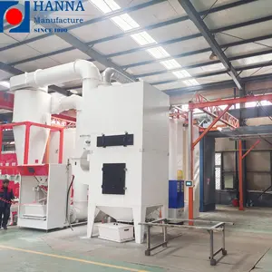 Cyclone recovery powder coating booth automatic powder paint system