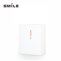 Gabinete de Almacenamiento CHNSMILE OEM de Acero con Doble Puerta, Cerradura con Llave, Impermeable, 3 Niveles Ajustables y Diseño Moderno