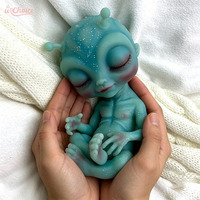 Poupée Alien Reborn en Silicone Intégral de 10 Pouces, Édition Limitée Bleue, Texture Stéréo 3D, Style Périphérique Cinématographique, Objet de Collection Artistique pour Adultes