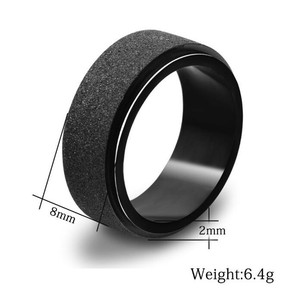 레트로 클래식 다기능 고딕 남성용 고품질 스테인리스 커플 티타늄 스틸 반지 - Product Image 5
