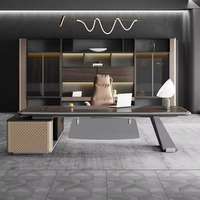 LBZ-79X Bureau de direction de luxe pour PDG et managers, mobilier de bureau
