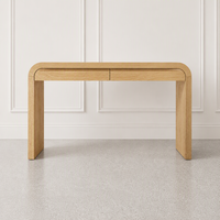 Bureau de travail moderne minimaliste en bois de haute qualité avec tiroirs et bureau d'écriture - Mobilier de bureau luxueux