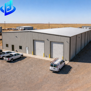 Металлическое коммерческое здание-мастерская из стальных конструкций с навесом для погрузки, быстровозводимая стальная конструкция (США, Техас, Калифорния) - Product Image 4